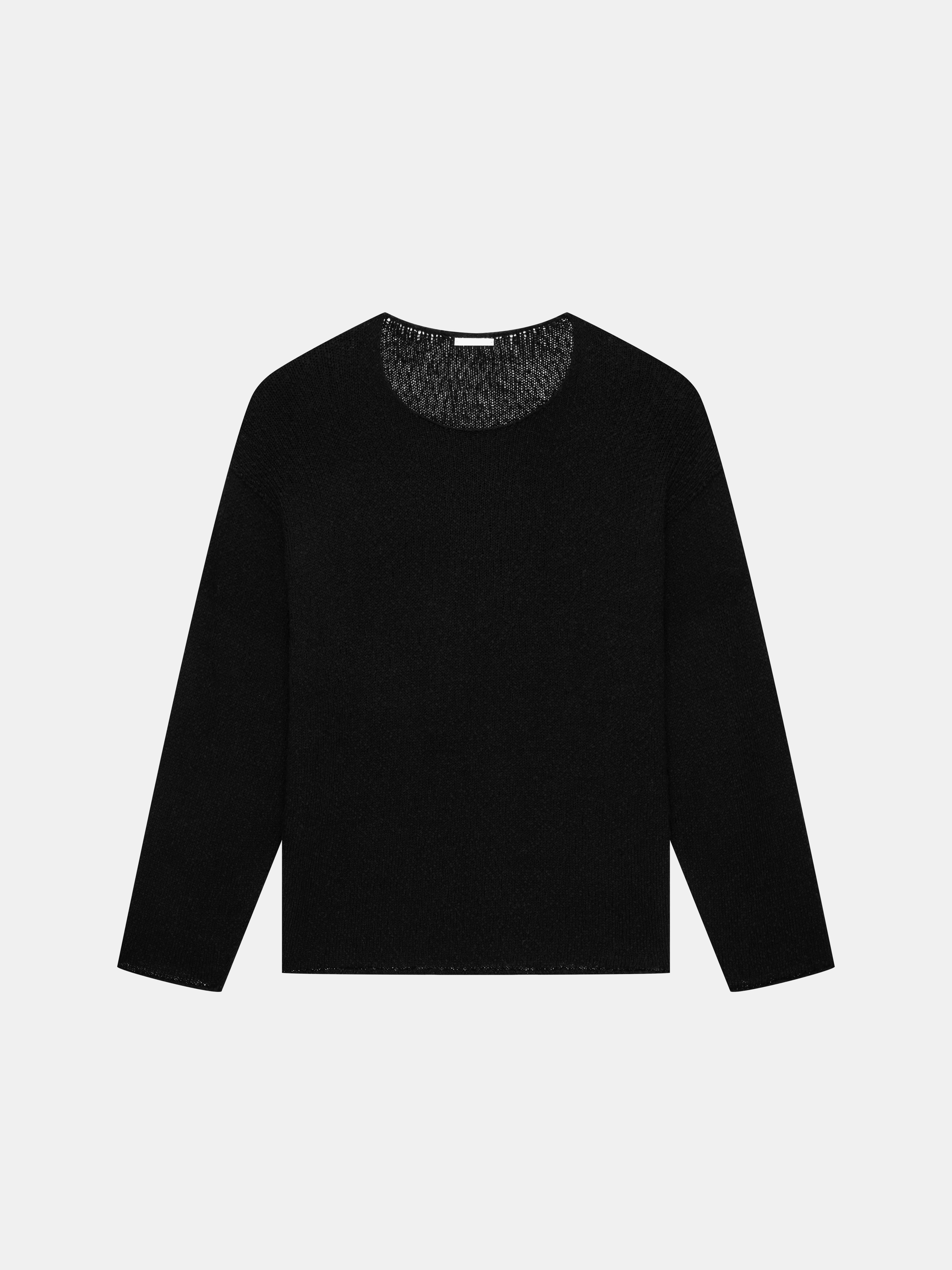 n. Relaxed Wide Crewneck Knit Sweater