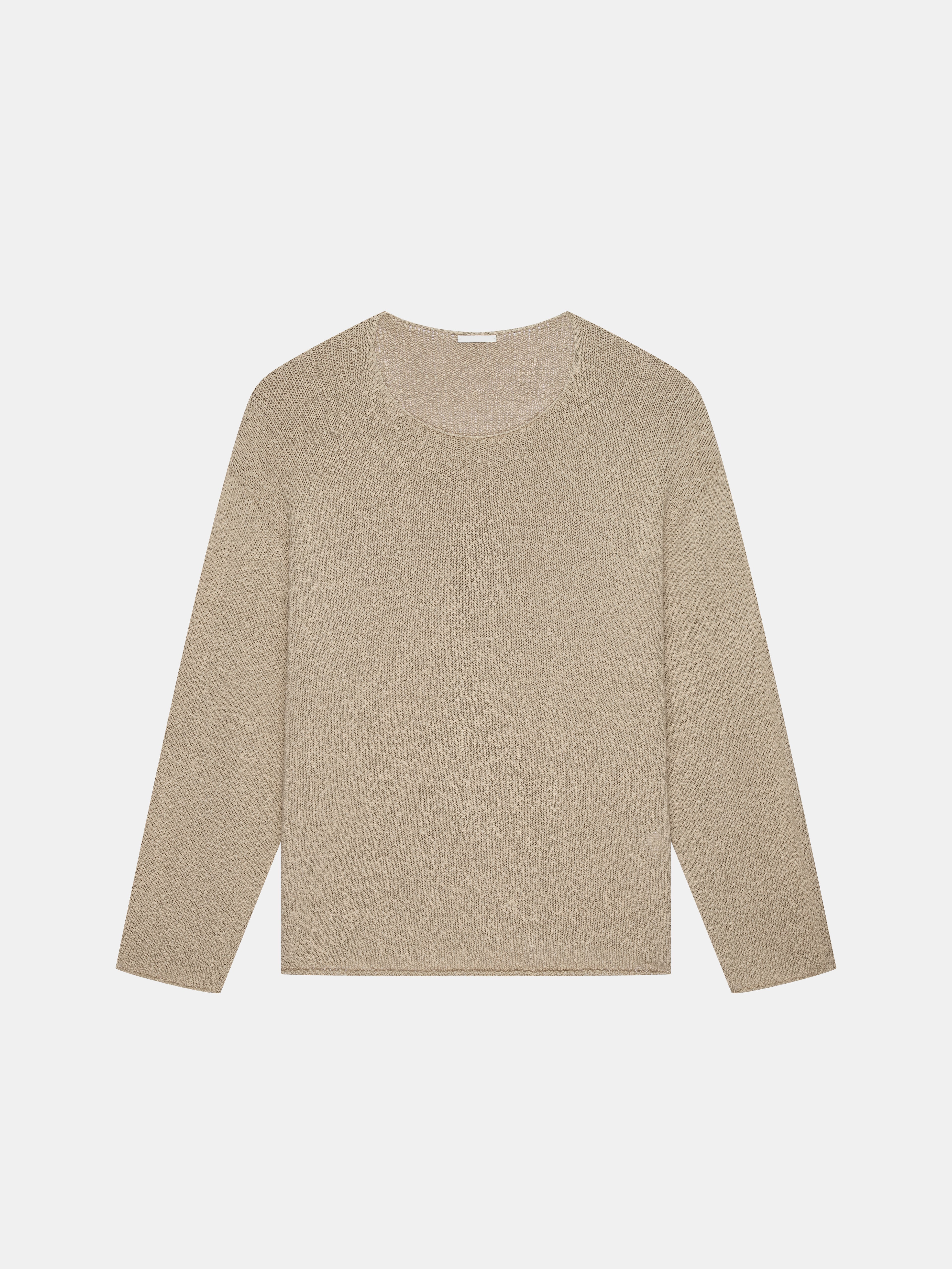 n. Relaxed Wide Crewneck Knit Sweater