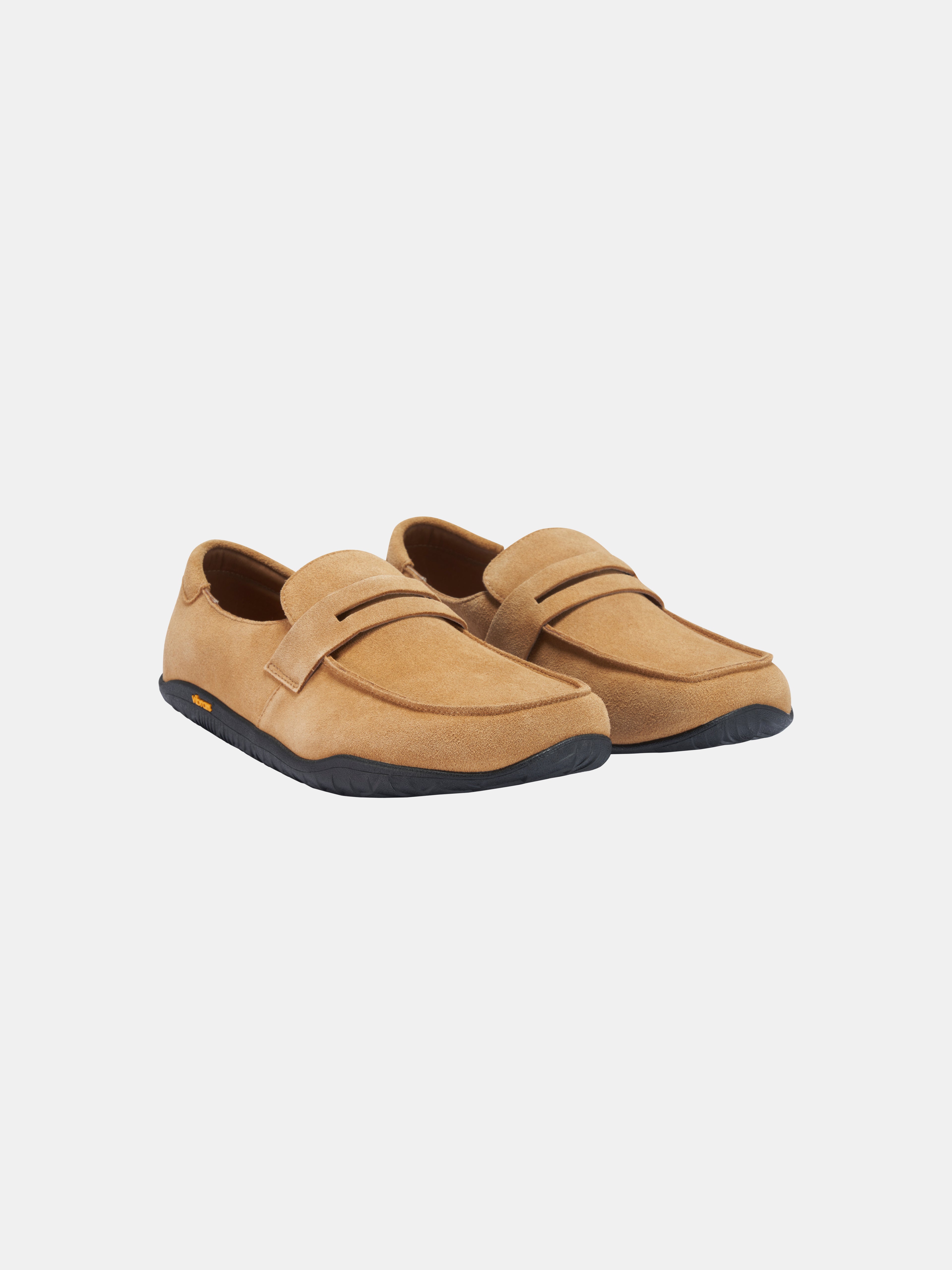 Men’s Suede Slip-On Loafers with V-Sole