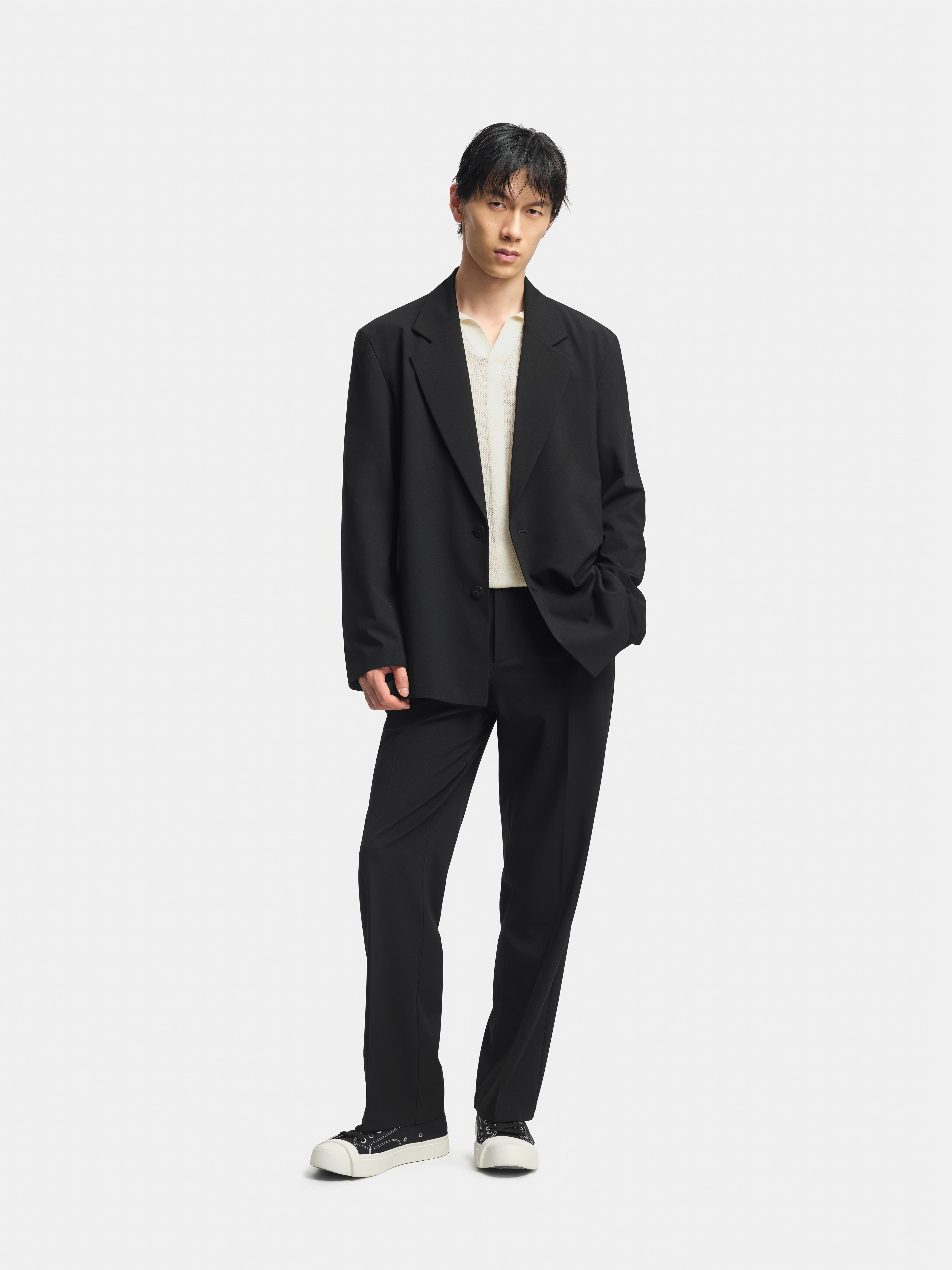 n. Straight-Leg Fine-Spun Casual Pants