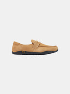 Men’s Suede Slip-On Loafers with V-Sole