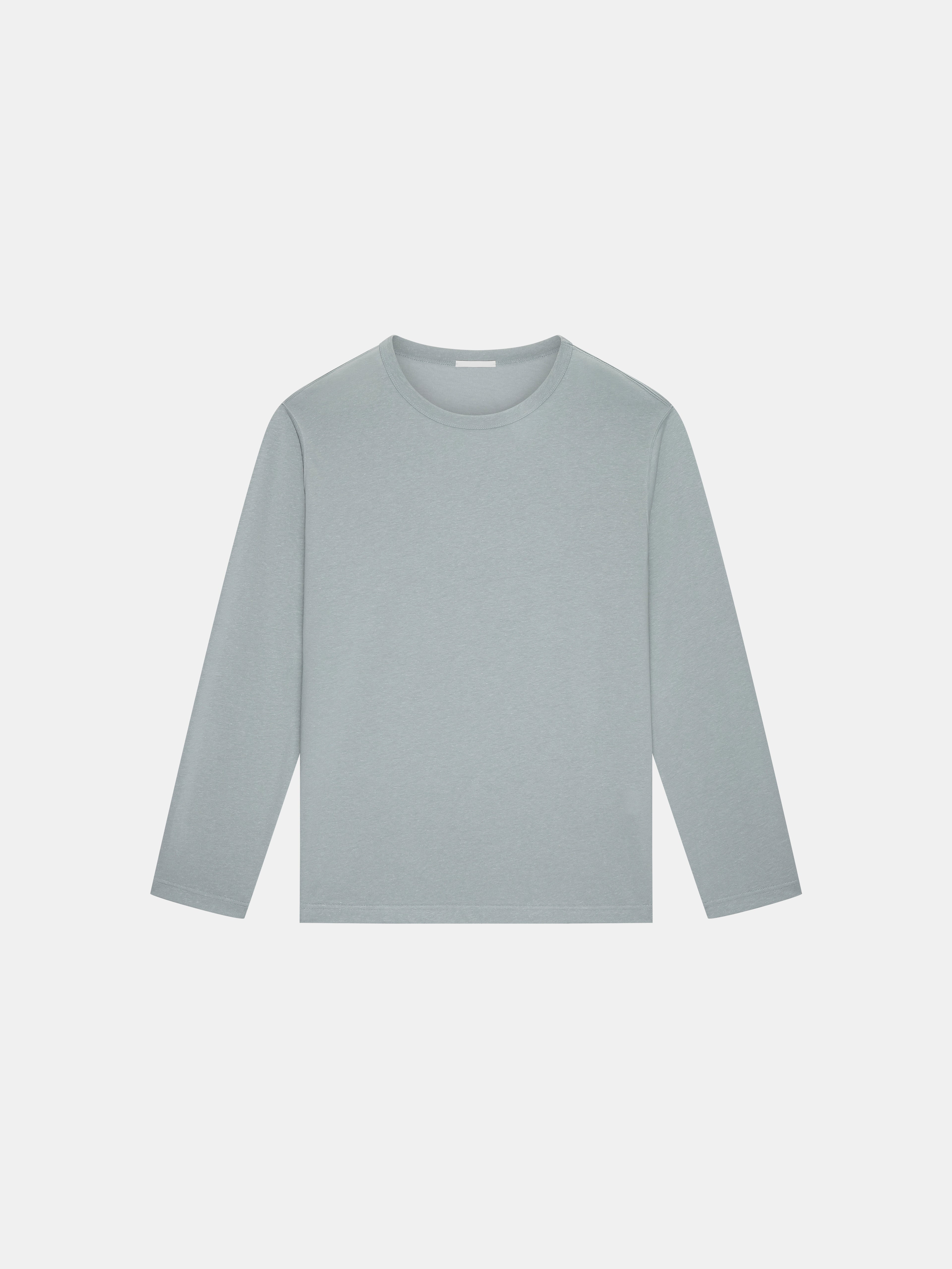 n. Straight-Fit Mélange Long Sleeve T-Shirt