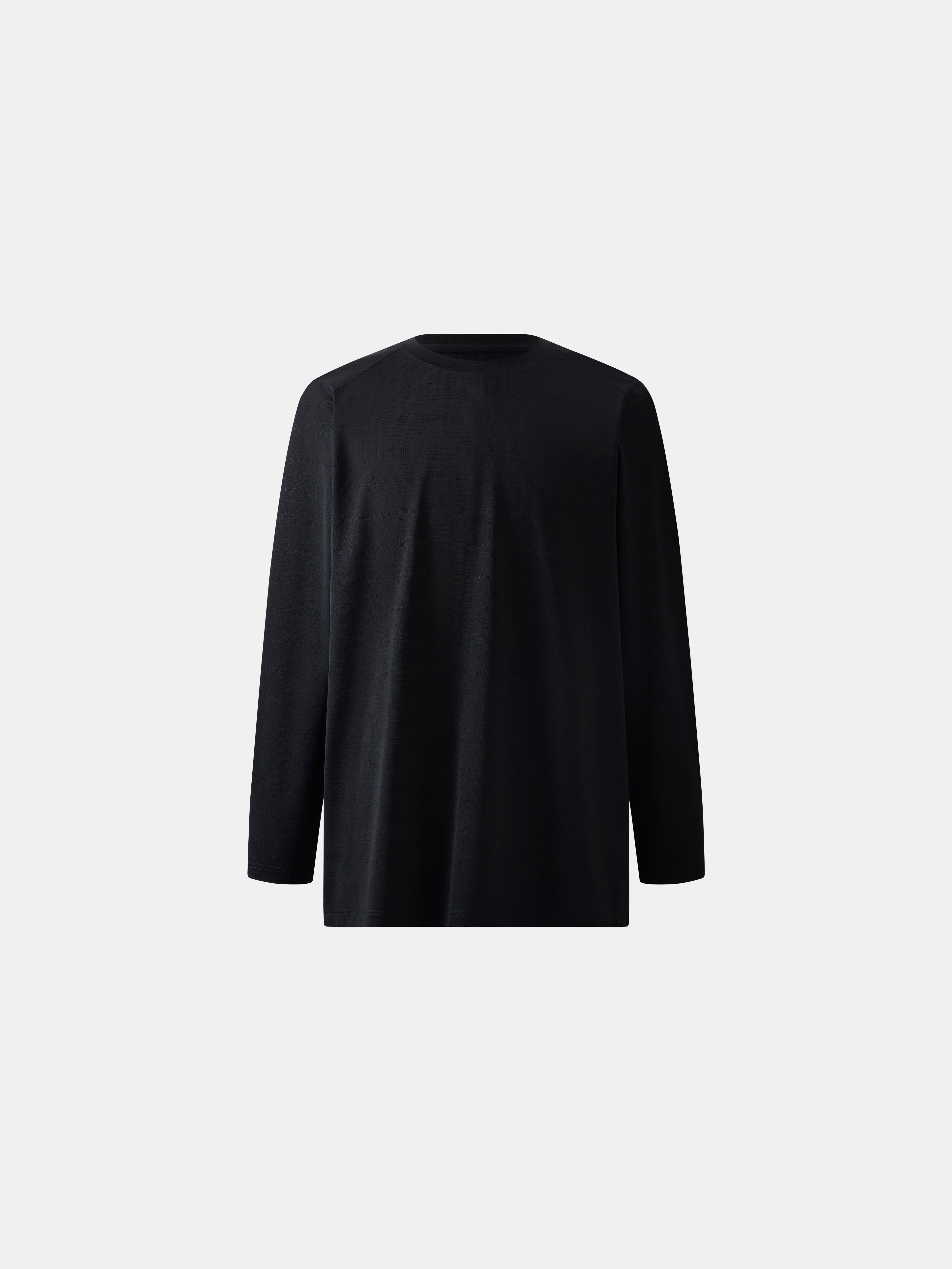 s. Slim-Fit Mesh Long Sleeve Athletic Top