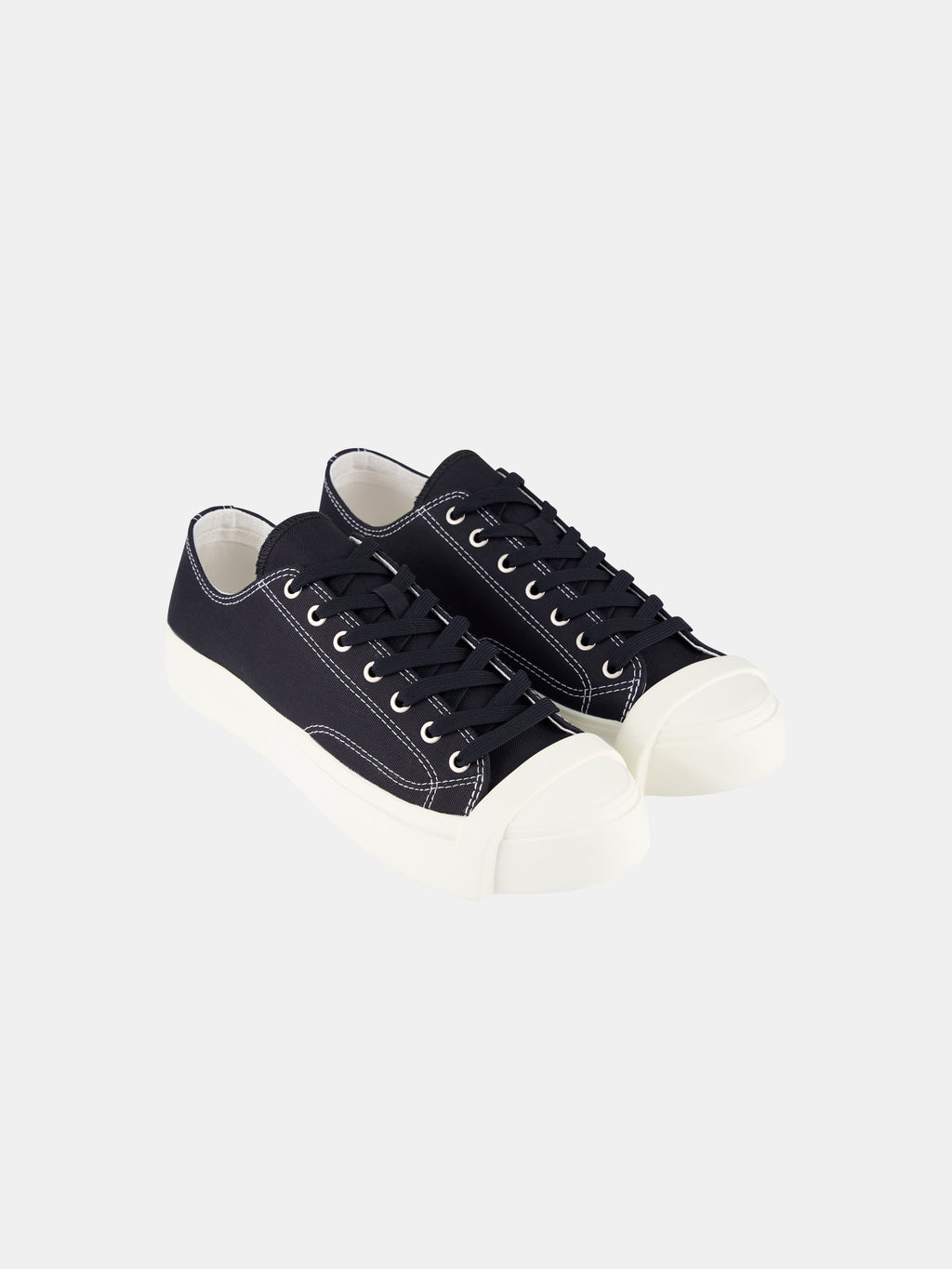 rise Canvas Sneakers with Signature White Stripe