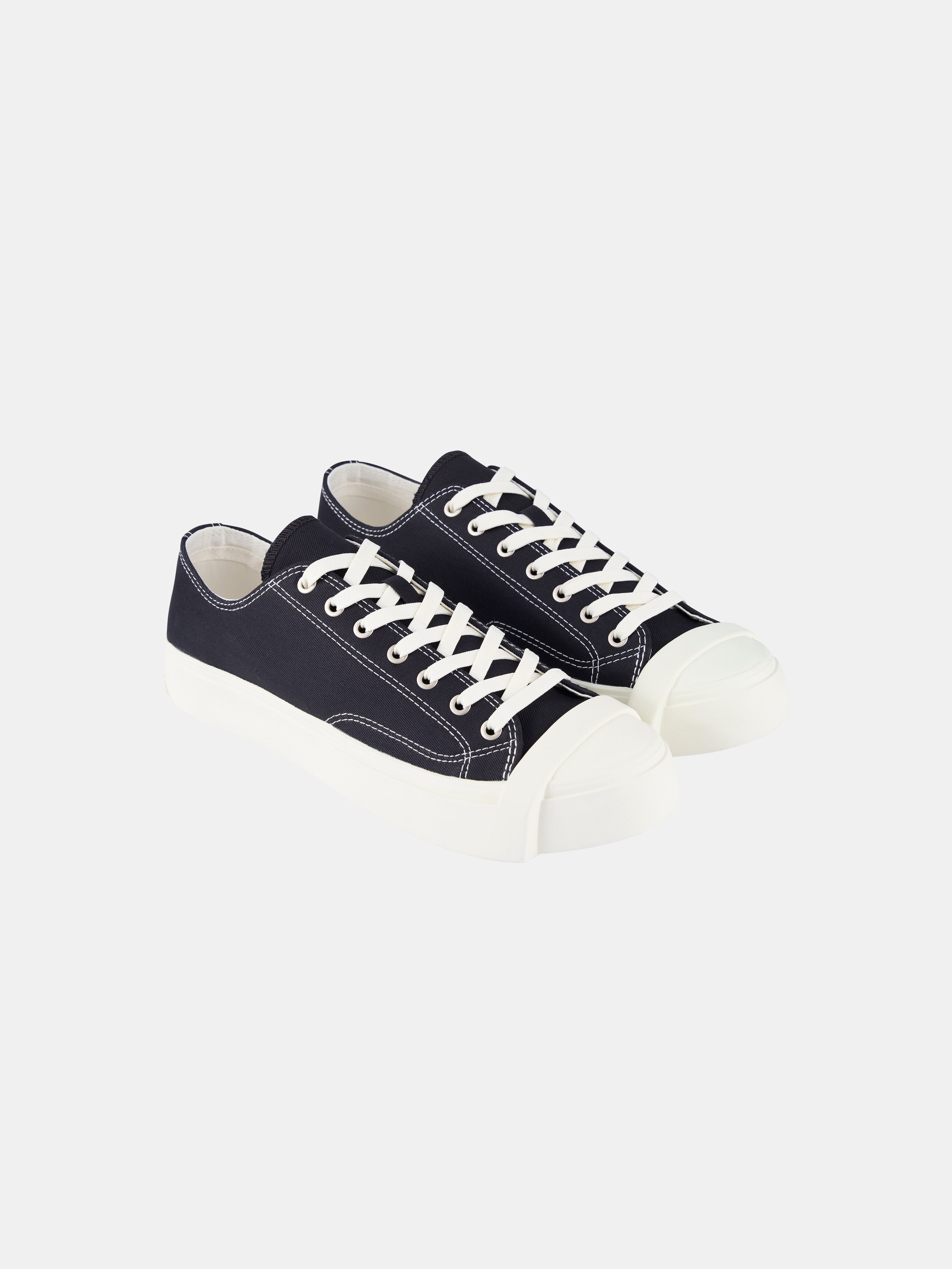rise Canvas Sneakers with Signature White Stripe