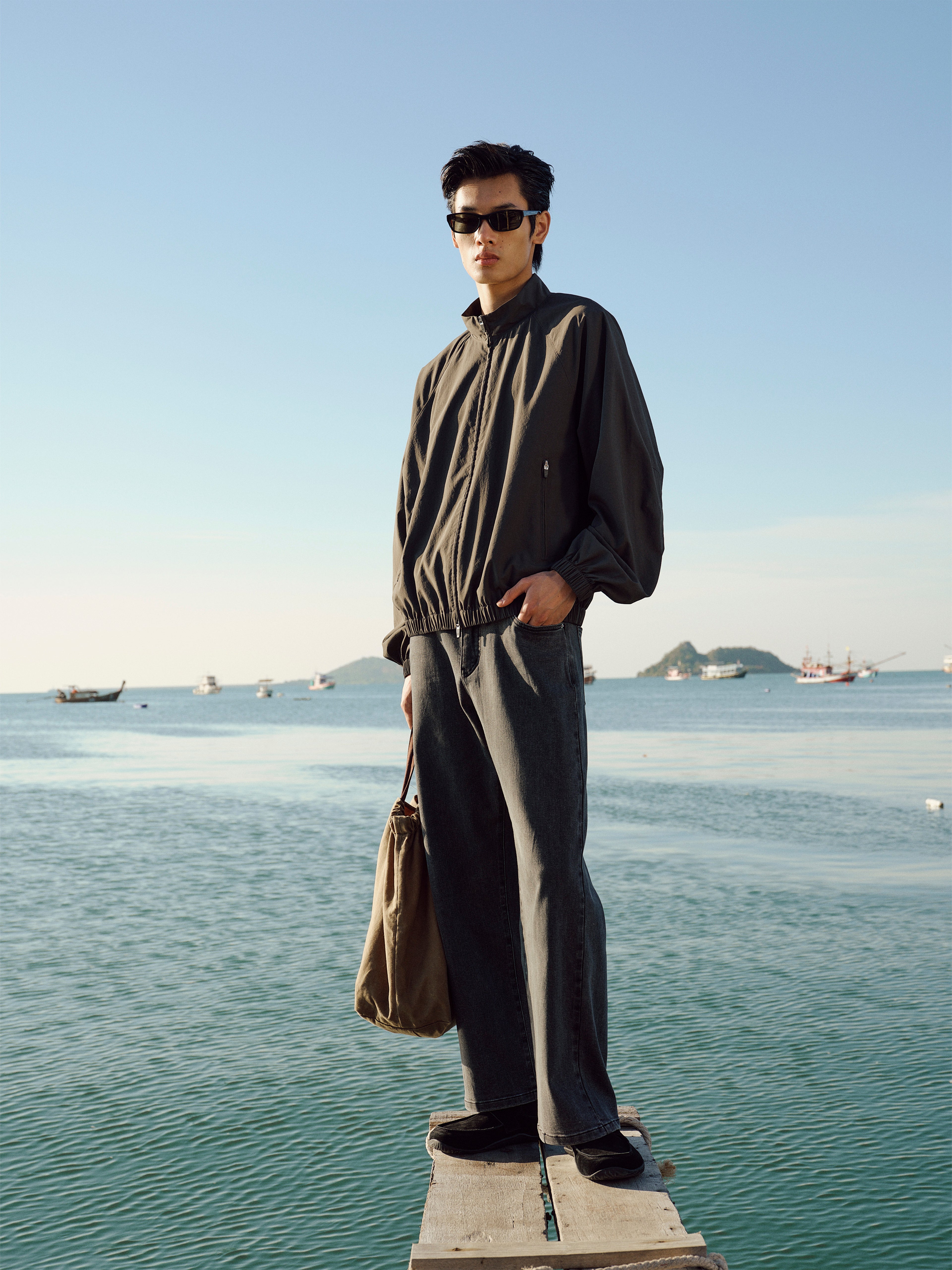 n. Oversized Raglan Sleeve Jacket