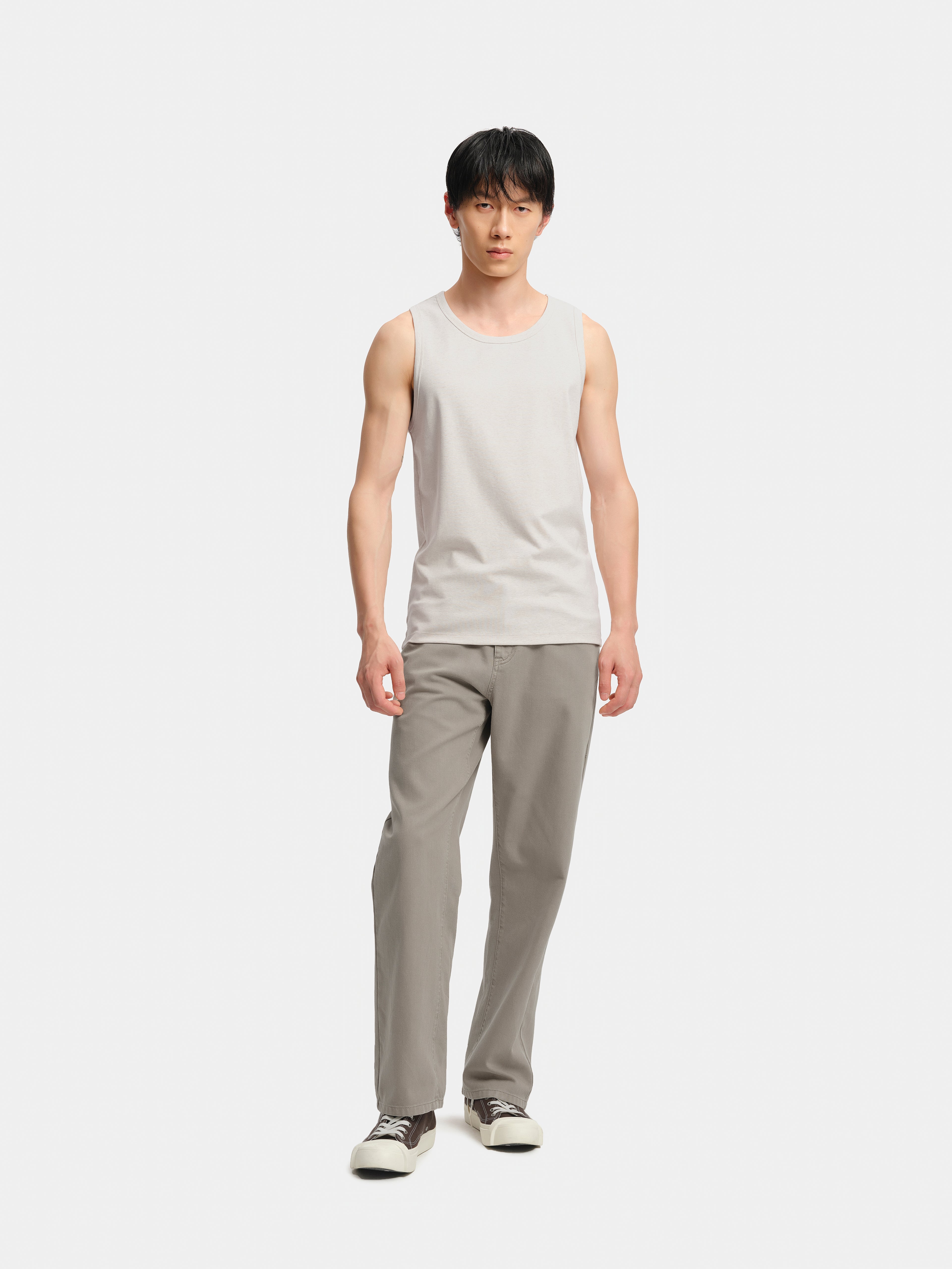 n. Slim-Fit Colored Cotton Tank Top