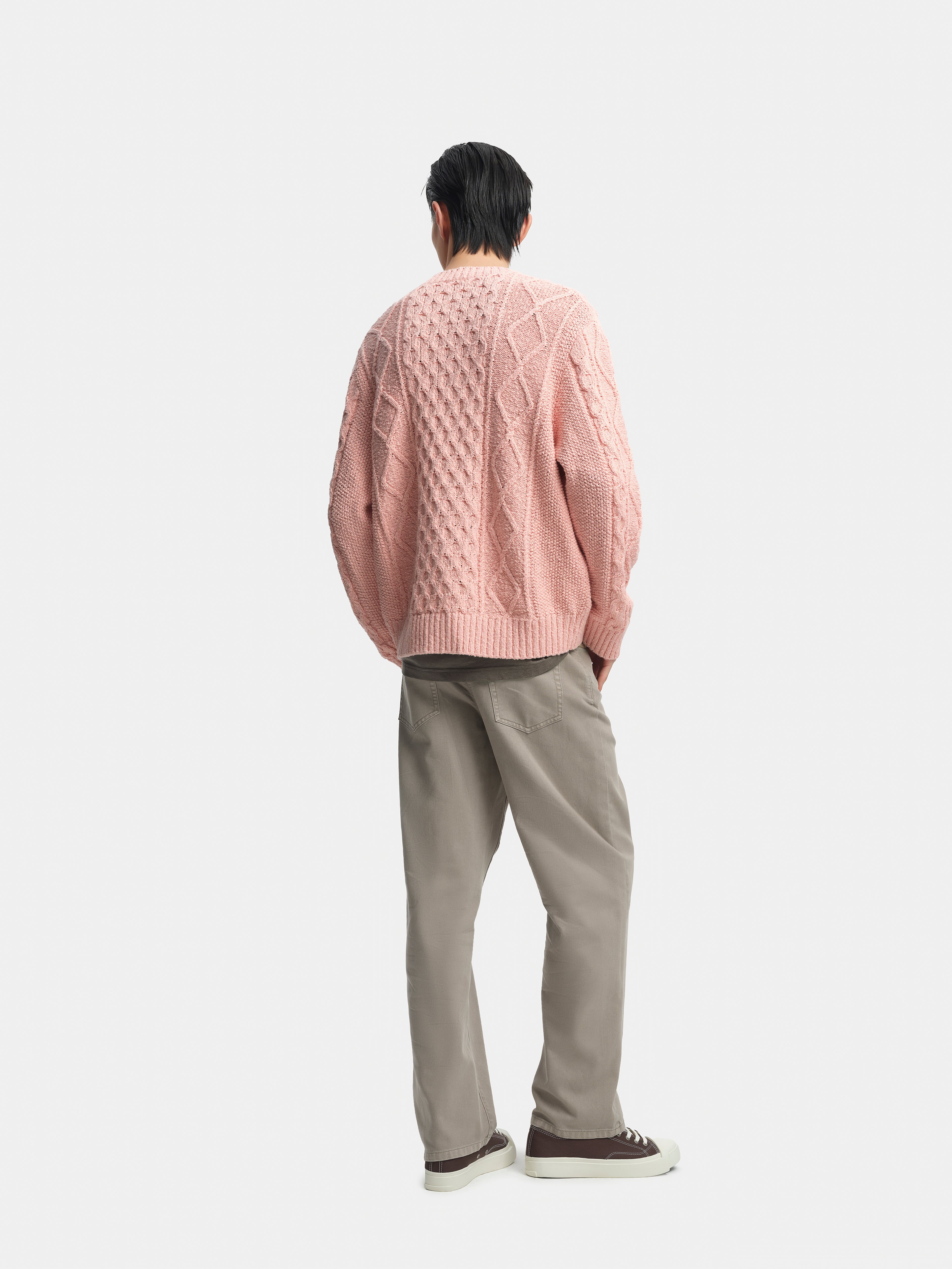 n. Straight-Leg Sand-Colored Jeans
