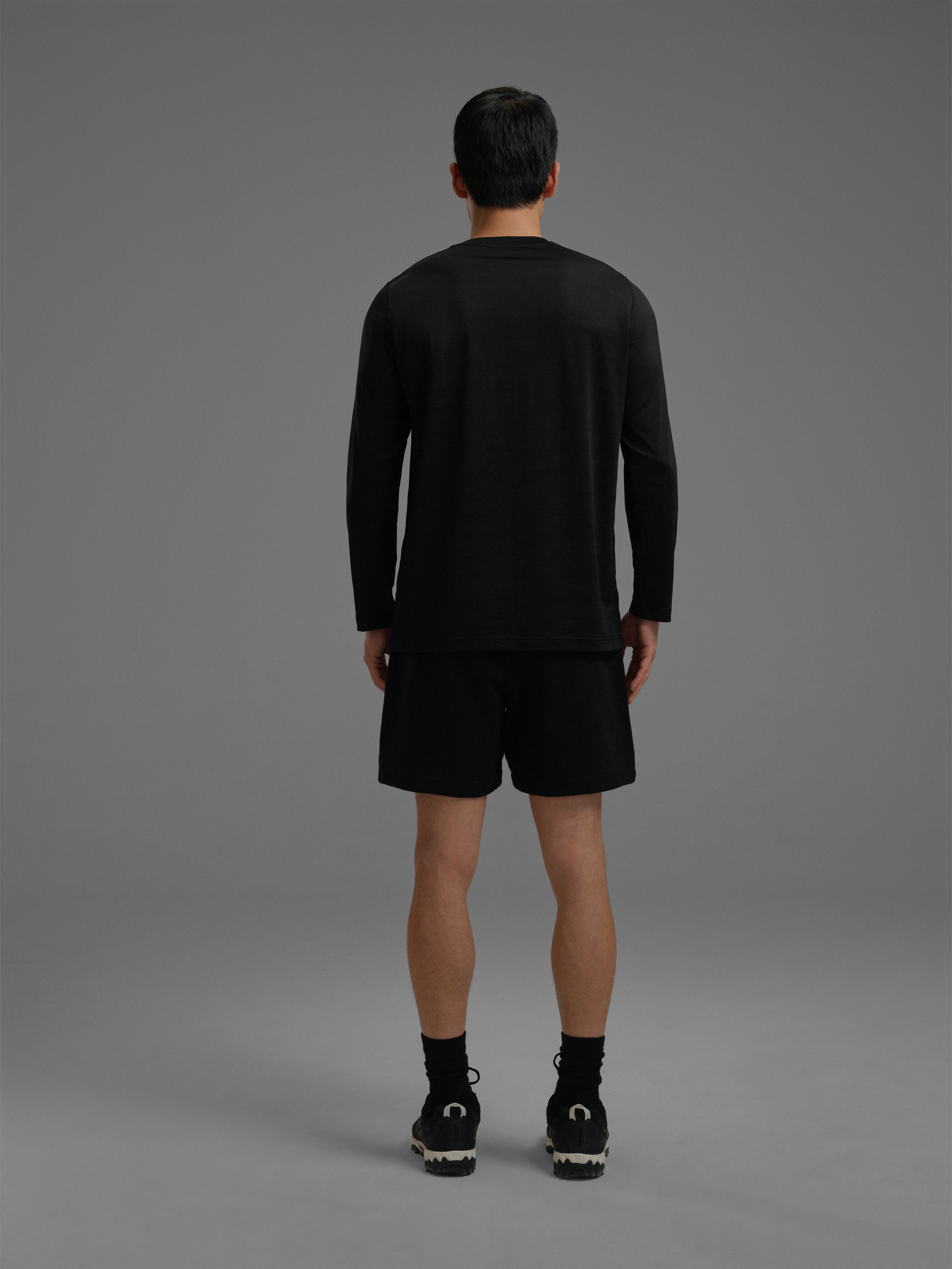 s. Slim-Fit Mesh Long Sleeve Athletic Top