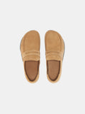 Men’s Suede Slip-On Loafers with V-Sole