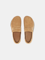 Men’s Suede Slip-On Loafers with V-Sole