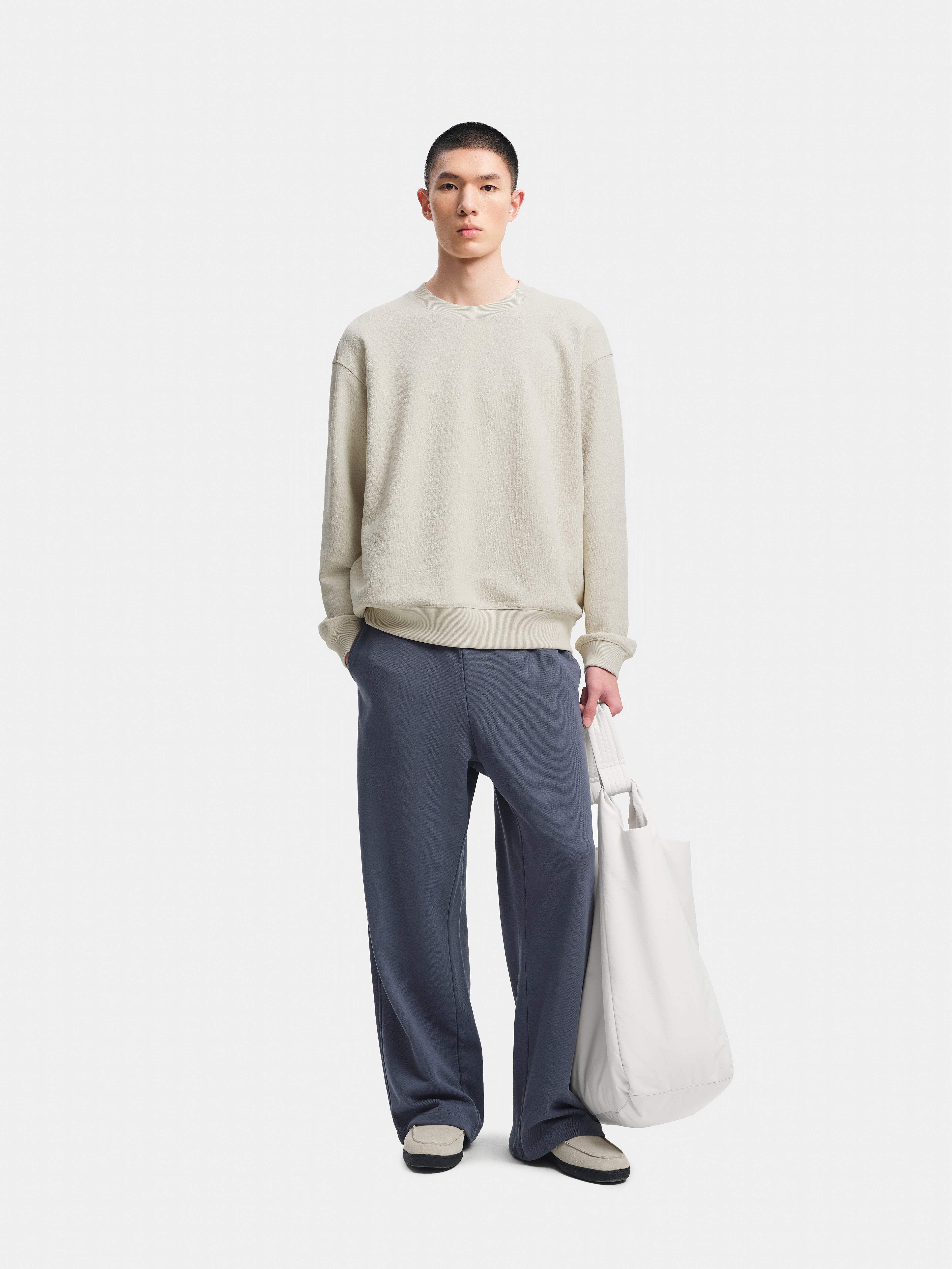n. Relaxed-Fit Washed Knit Pants