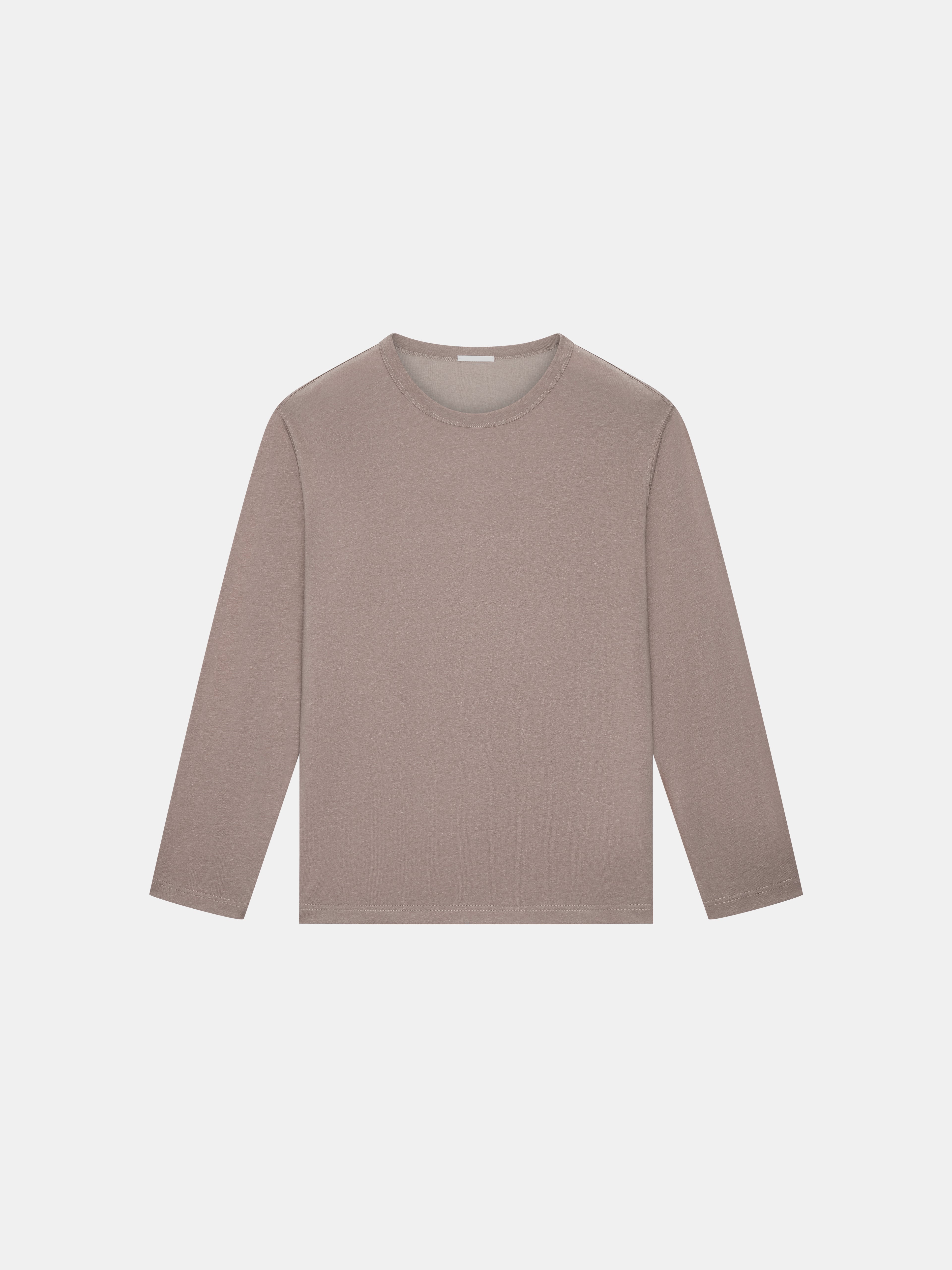 n. Straight-Fit Mélange Long Sleeve T-Shirt