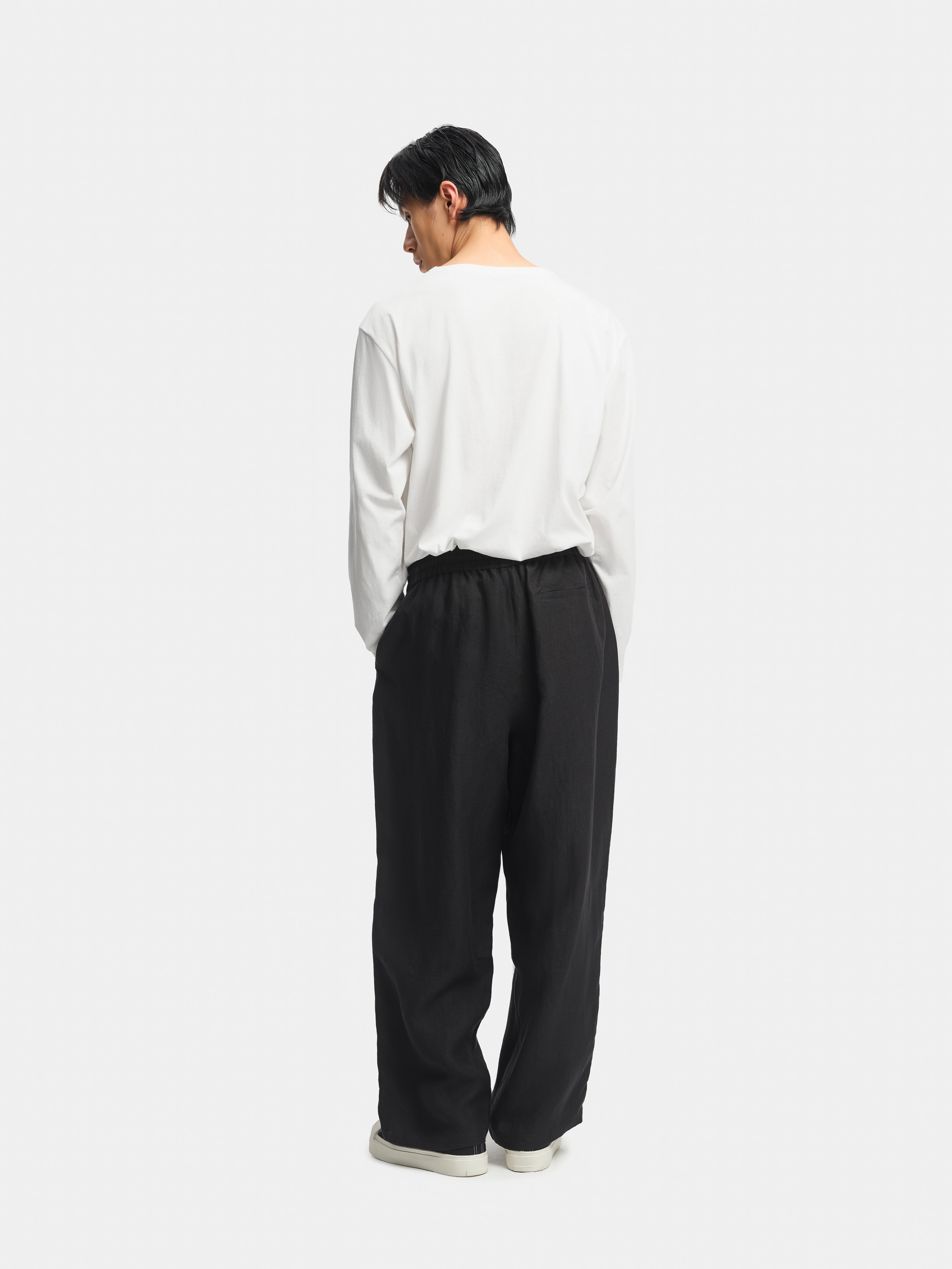 n. Relaxed-Fit Hemp Casual Pants