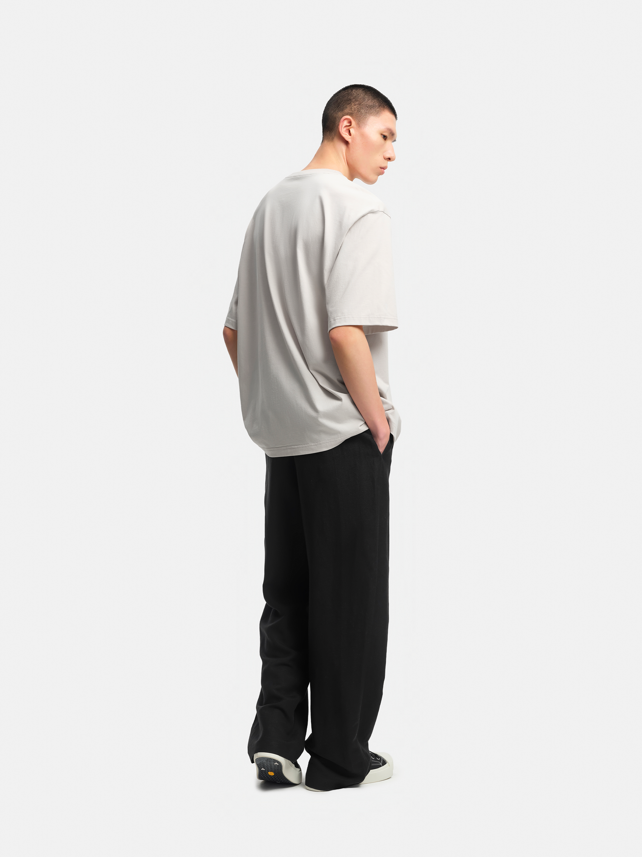 n. ルーズ　5分袖Tシャツ