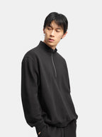 n. ハイネック　ジップアップスウェット