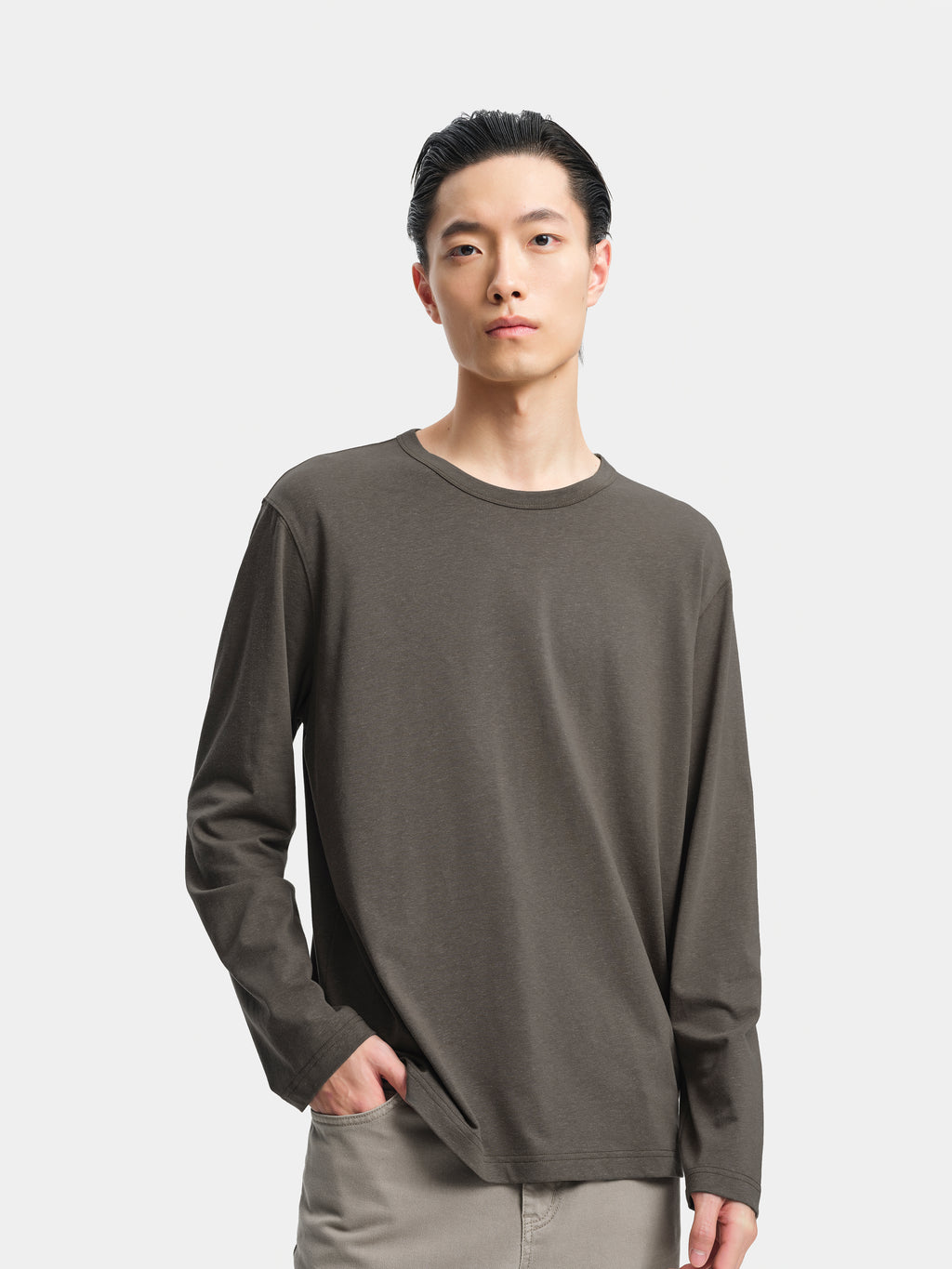 n. 杢糸　長袖Tシャツ