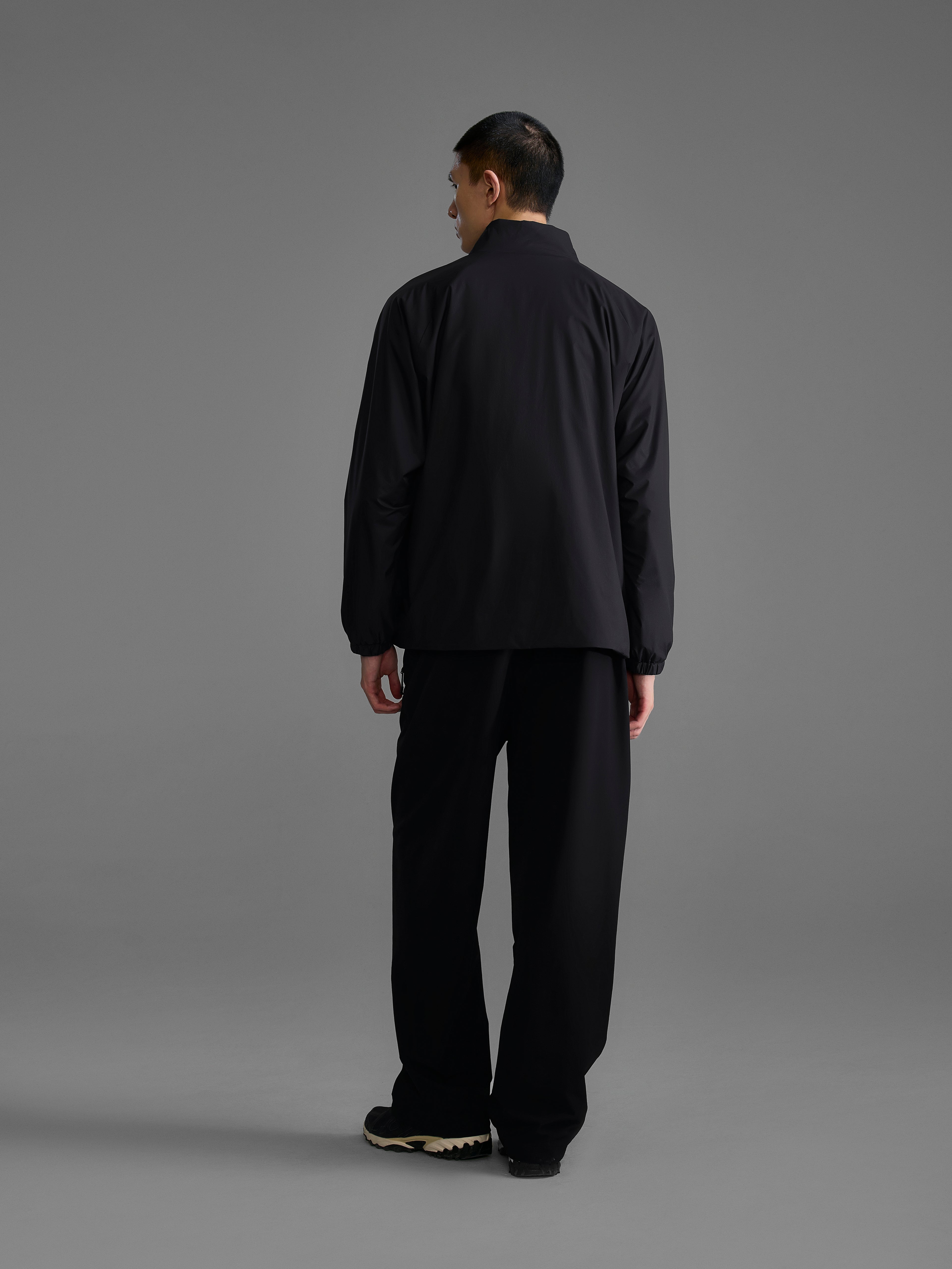 s. Straight-Fit Lightweight Cotton Stand-Collar Jacket