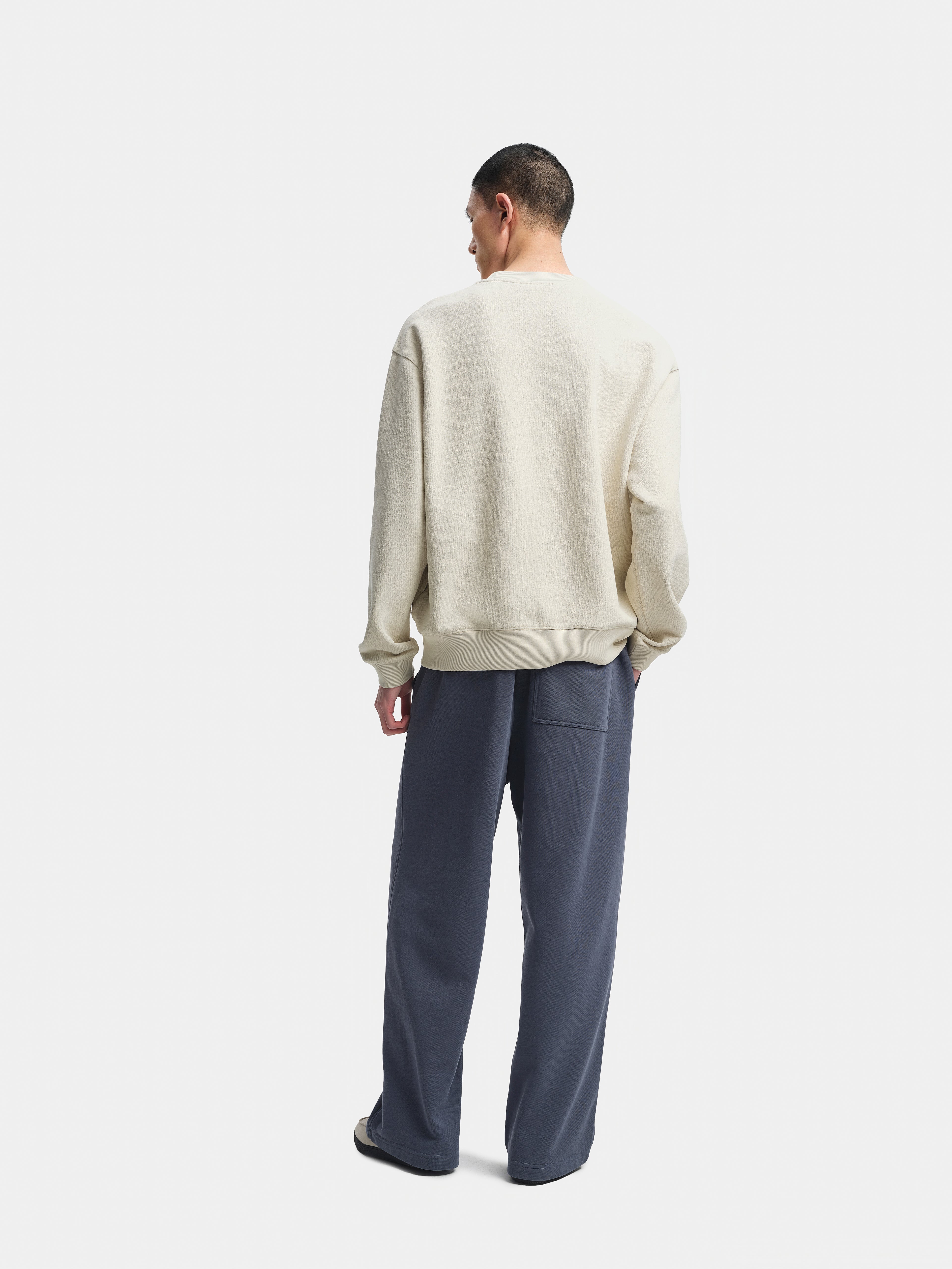 n. Relaxed-Fit Textured Crewneck Sweatshirt