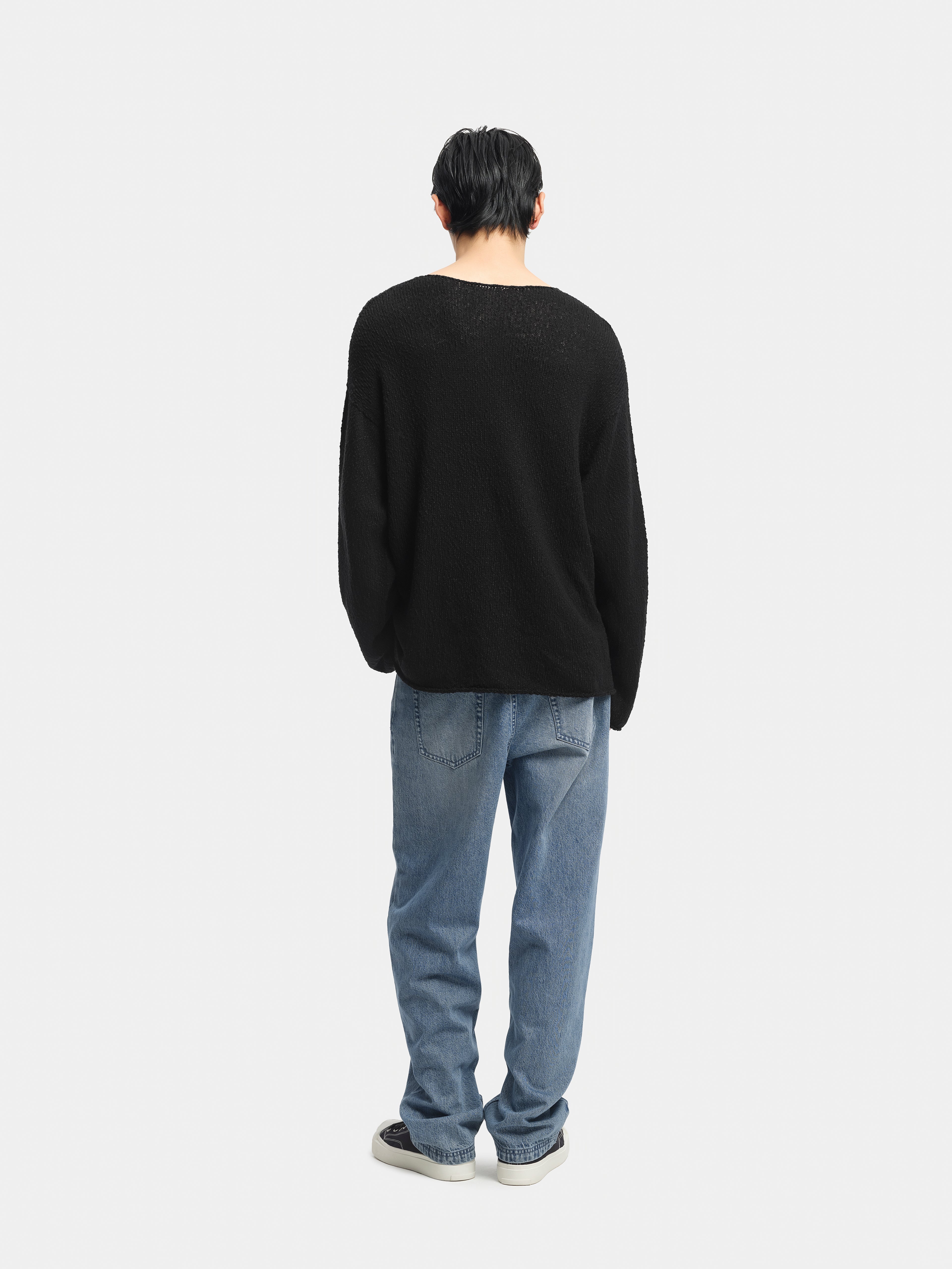n. Relaxed Wide Crewneck Knit Sweater