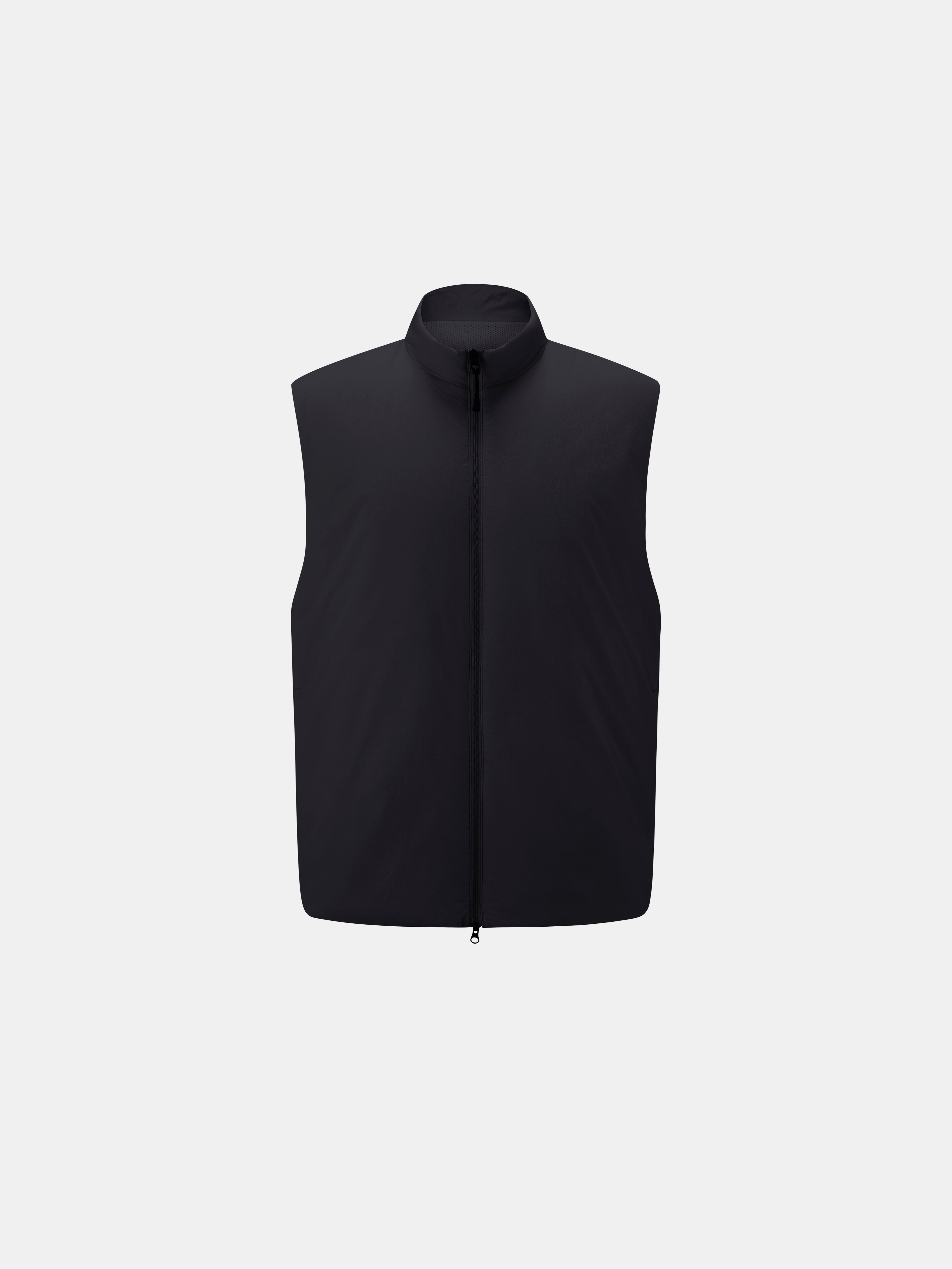 s. Straight-Fit Stand-Collar Cotton Vest