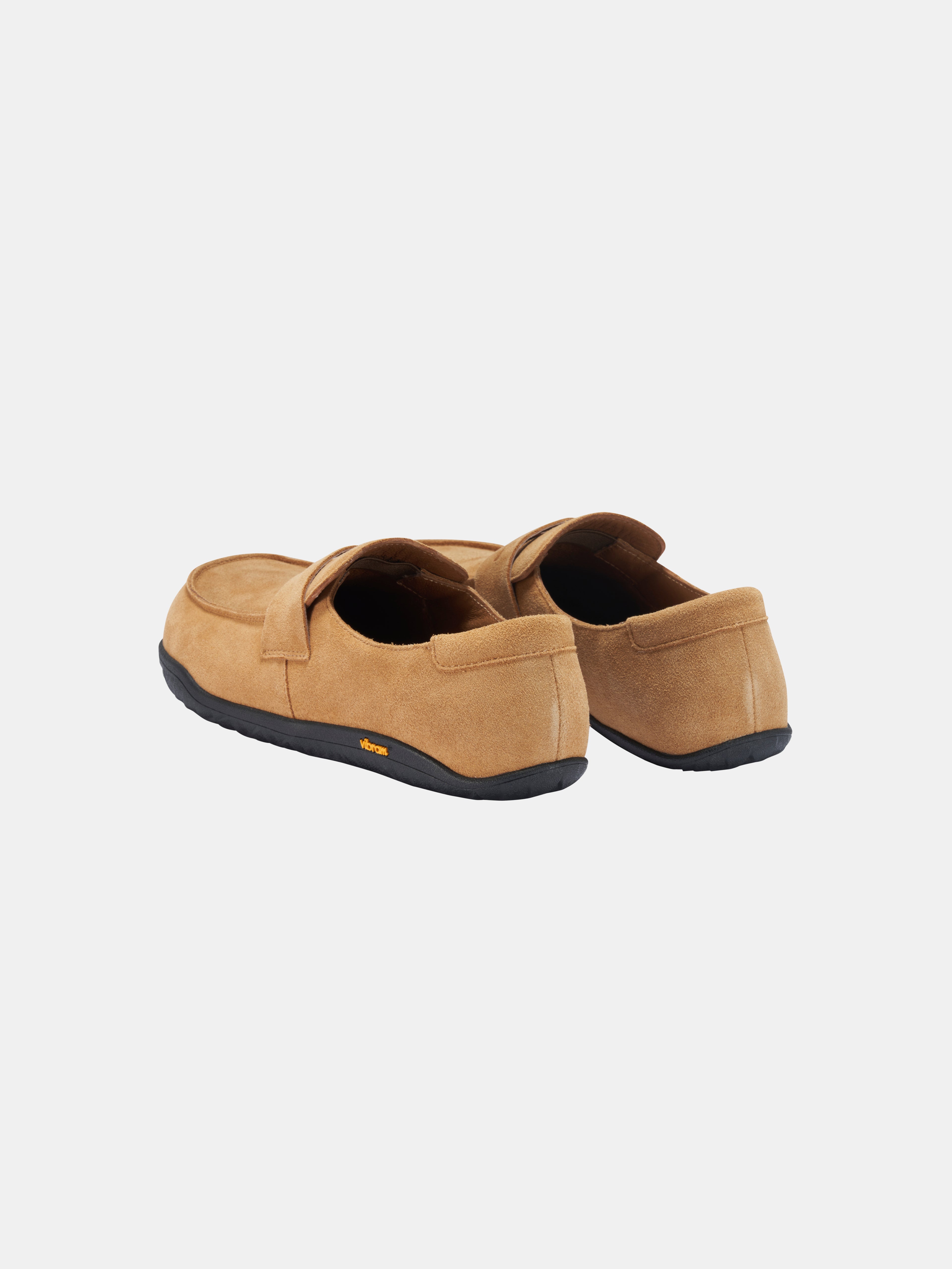 Men’s Suede Slip-On Loafers with V-Sole