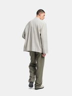 n. Relaxed Notch-Lapel Linen-Texture Blazer