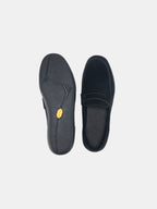 Suede Leather Slip-On Loafers with V-Sole
