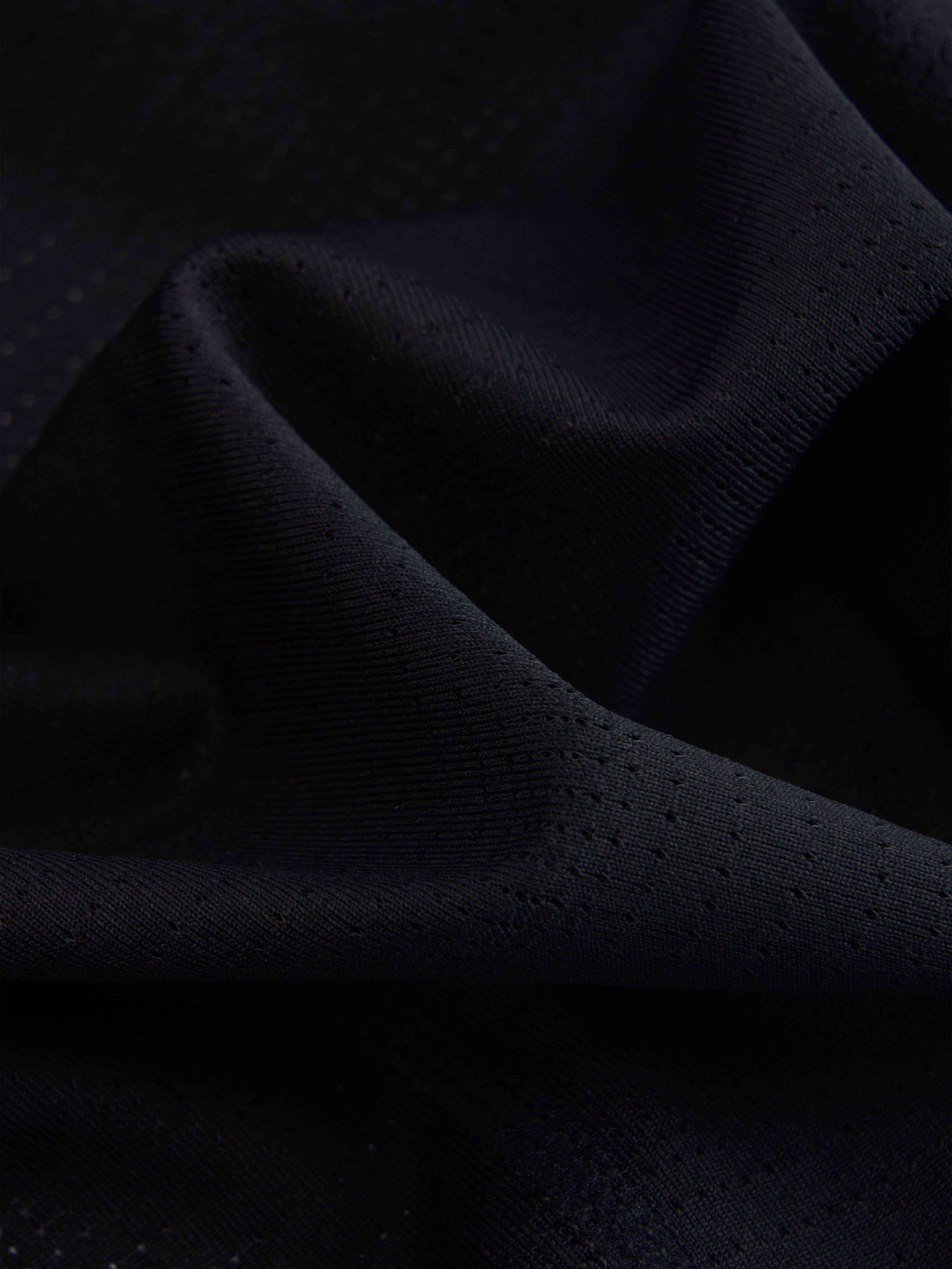 s. Slim-Fit Mesh Long Sleeve Athletic Top