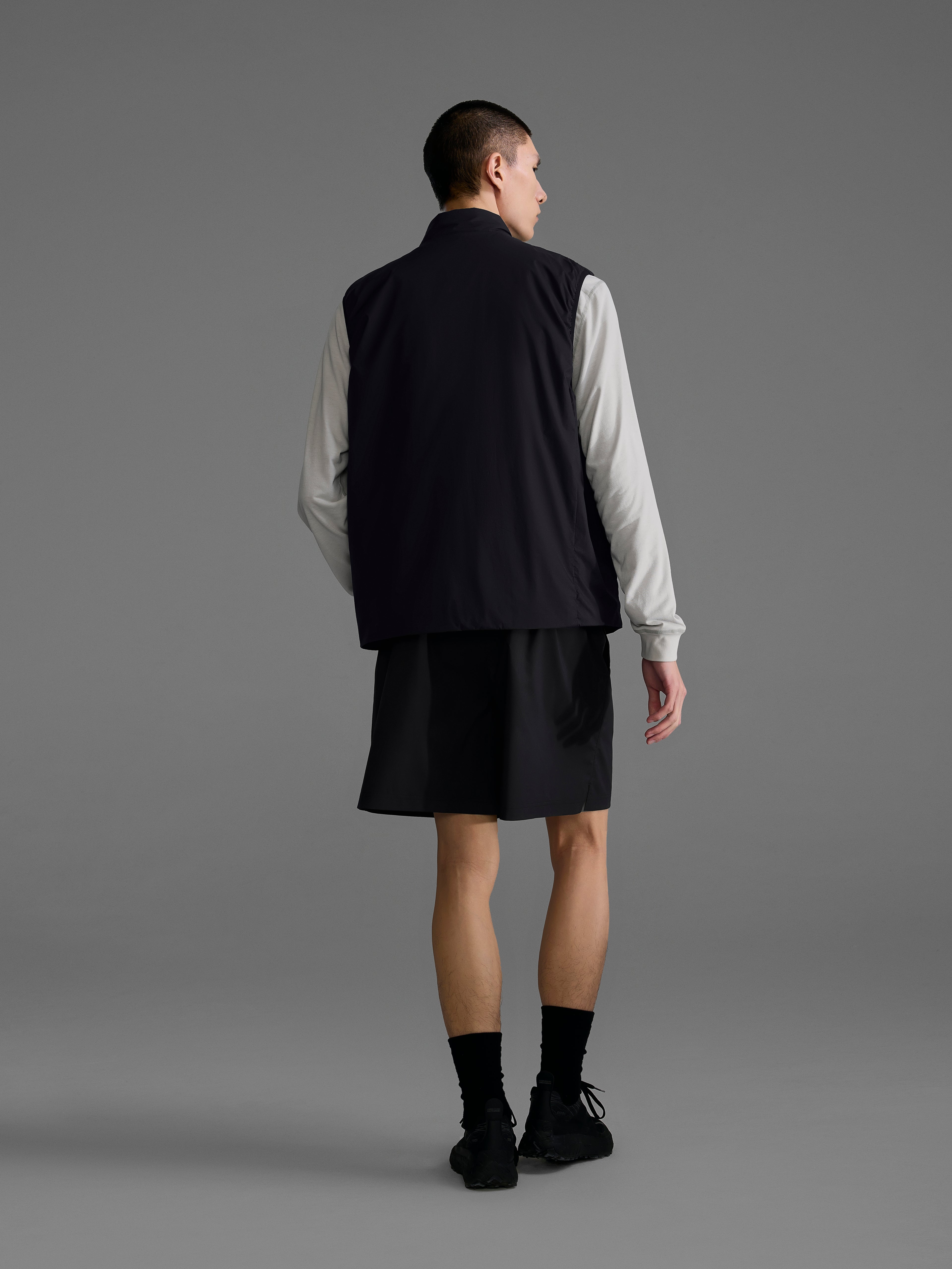 s. Straight-Fit Stand-Collar Cotton Vest