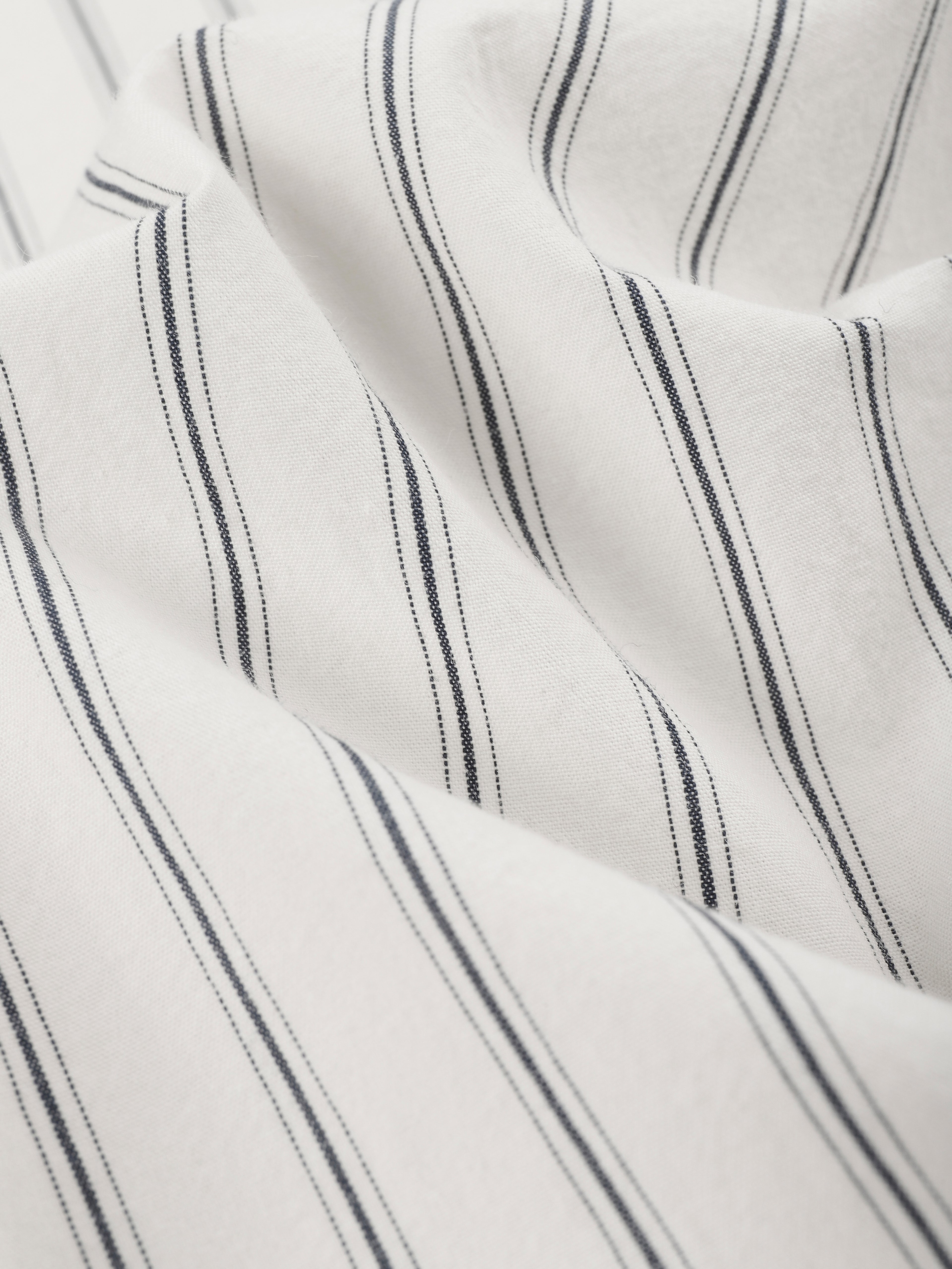 n. Relaxed Cotton Striped Patch-Pocket Long-Sleeve Shirt