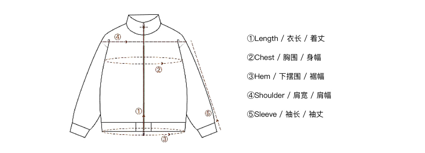 Size & Fit - n. ハイネック　ジップアップスウェット