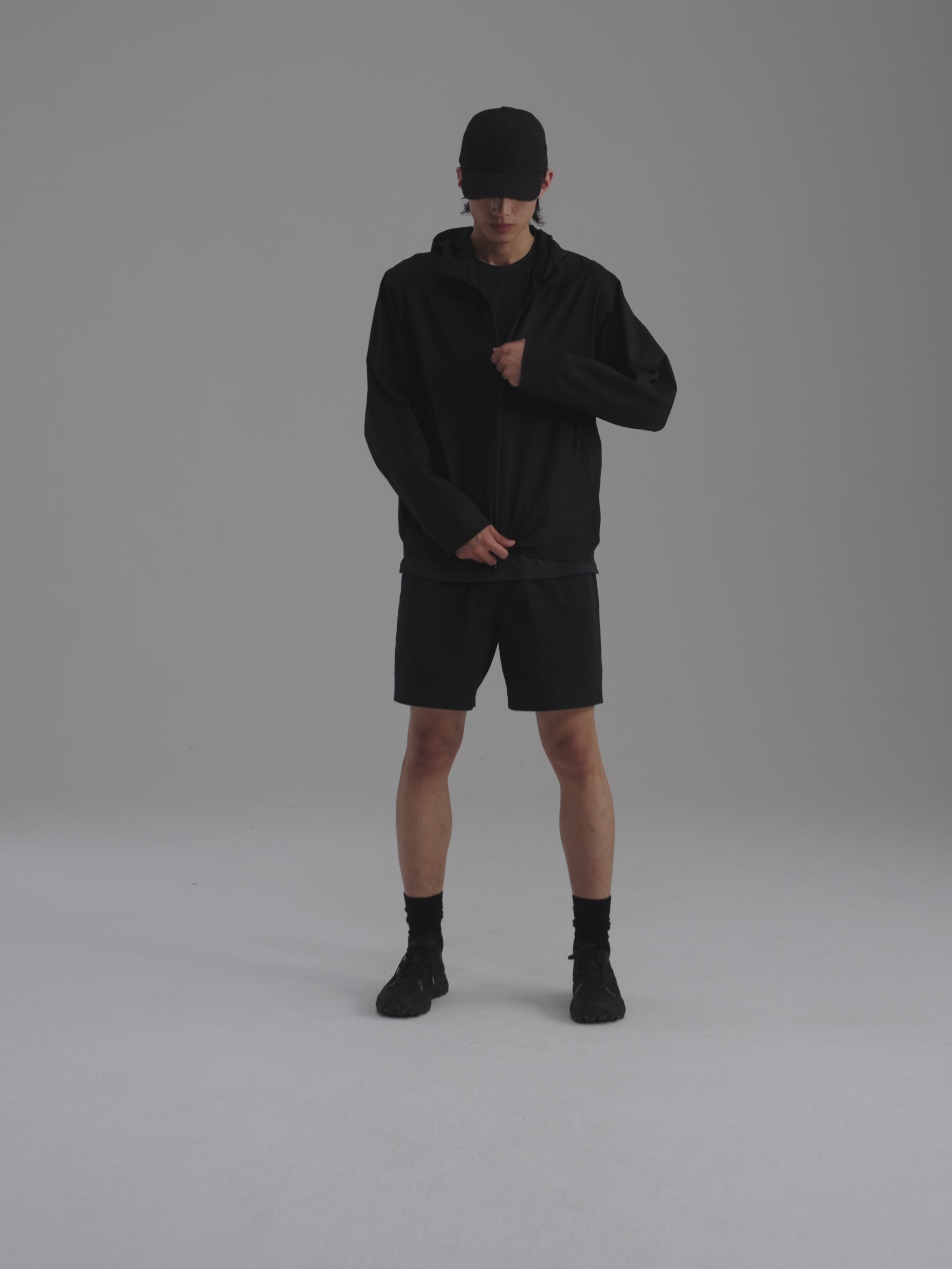 s. 宽松防晒连帽夹克