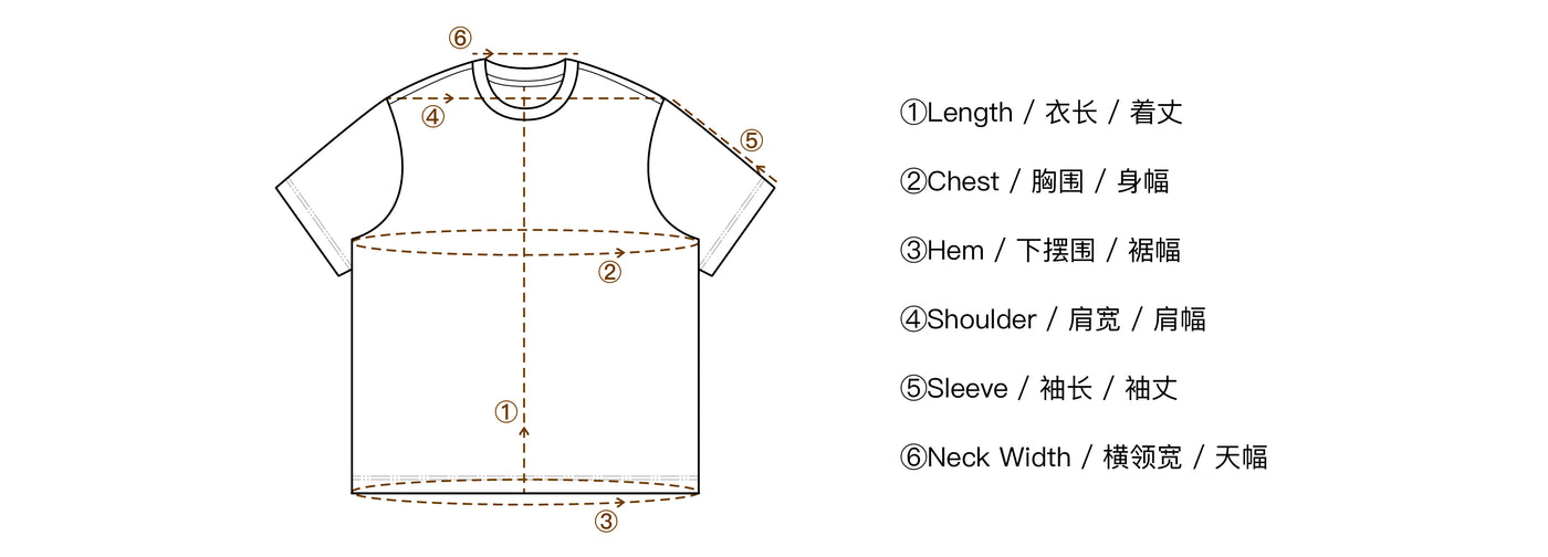Size & Fit - r. 半袖Tシャツ